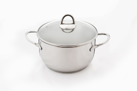 Кастрюля "Классика-ПРИМА" 4 л (прутковые ручки и стеклянная крышка) (220/187 мм)