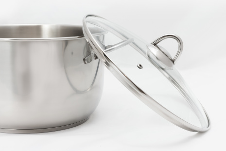 Кастрюля "Классика-ПРИМА" 5 л (прутковые ручки и стеклянная крышка) (220/187 мм)