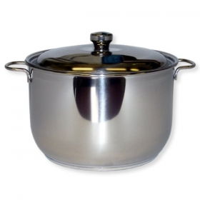 Кастрюля "Классика-ПРИМА" 8 л (прутковые ручки и металлическая крышка) (260/214 мм)