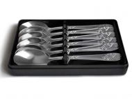 Набор чайных ложек "Узоры" 6 штук