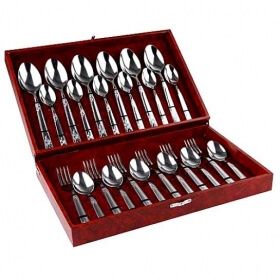 Набор подарочный десертный "Узоры" 24 предмета