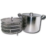 Кастрюля для варки мантов  20л с 4 вставками